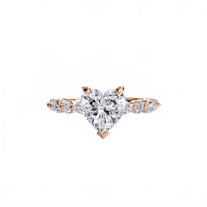 Solitaire With Eternity Pave 2 in setting by 18 KARATS
