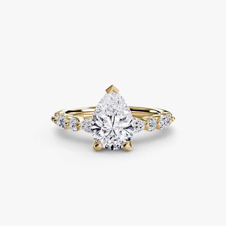 Solitaire With Eternity Pave 2 in setting by 18 KARATS