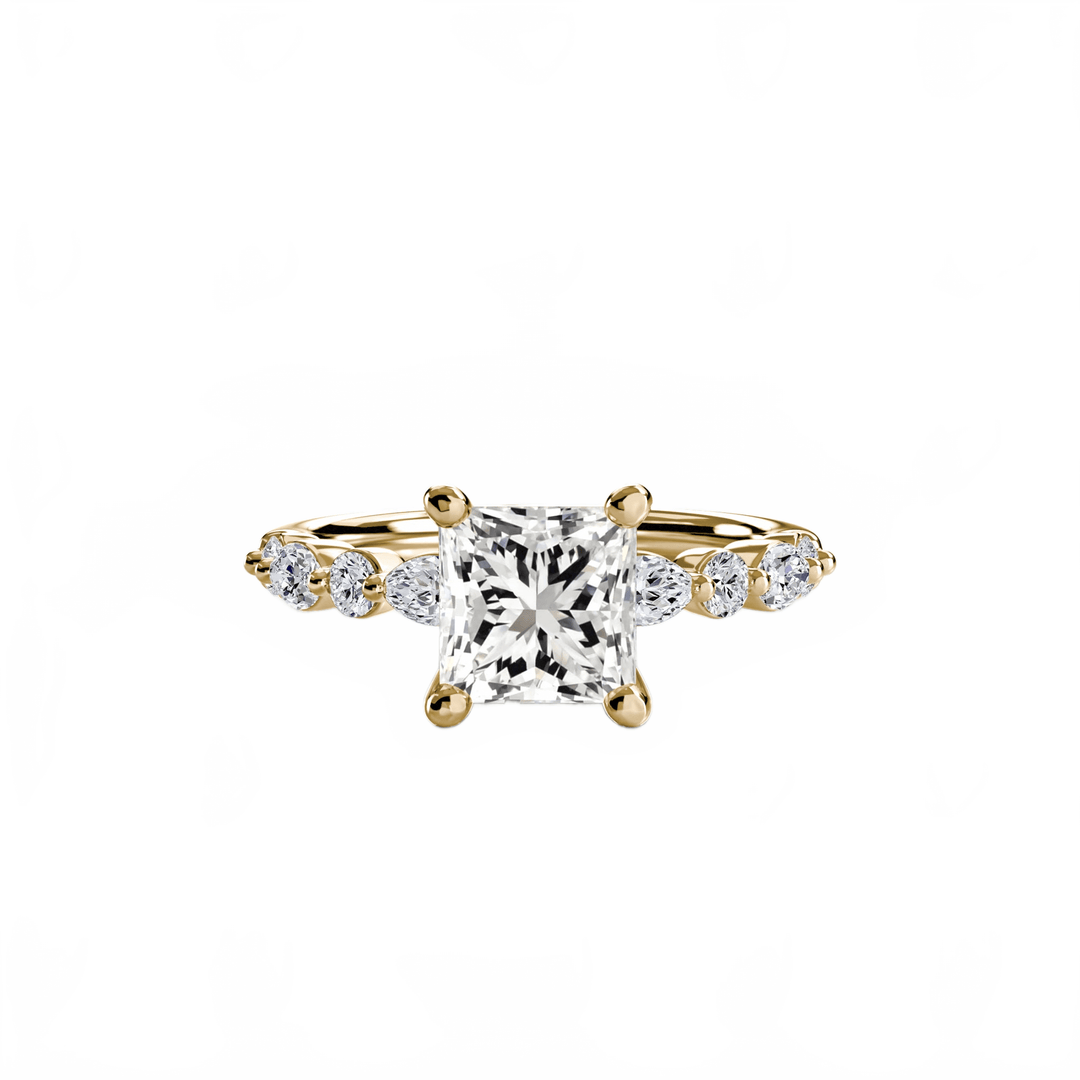Solitaire With Eternity Pave 2 in setting by 18 KARATS