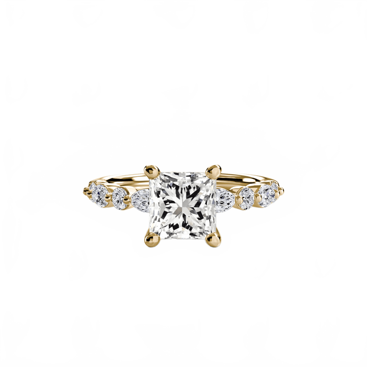Solitaire With Eternity Pave 2 in setting by 18 KARATS