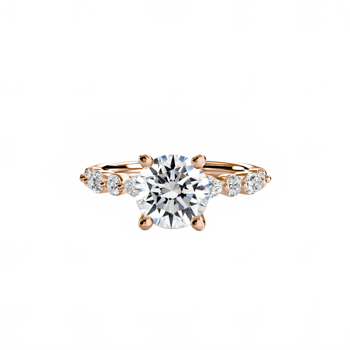 Solitaire With Eternity Pave 2 in setting by 18 KARATS