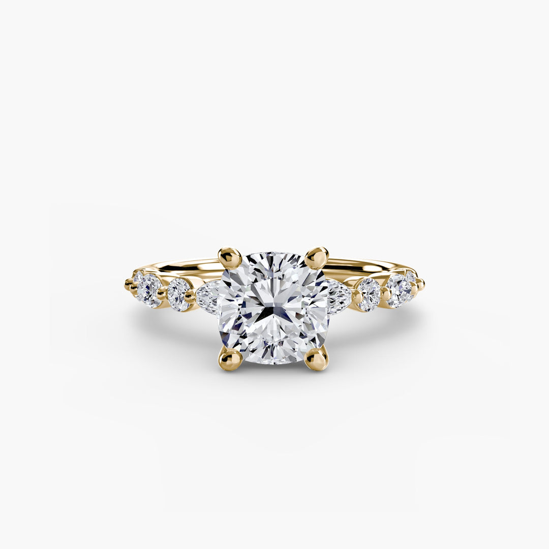 Solitaire With Eternity Pave 2 in setting by 18 KARATS