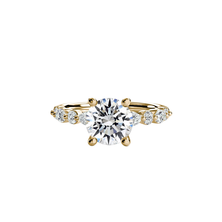 Solitaire With Eternity Pave 2 in setting by 18 KARATS