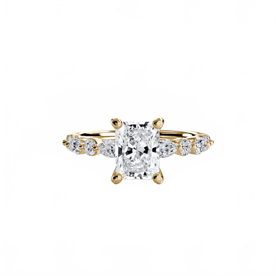 Solitaire With Eternity Pave 2 in setting by 18 KARATS