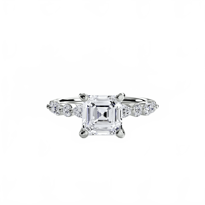 Solitaire With Eternity Pave 2 in setting by 18 KARATS
