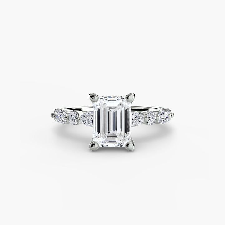 Solitaire With Eternity Pave 2 in setting by 18 KARATS