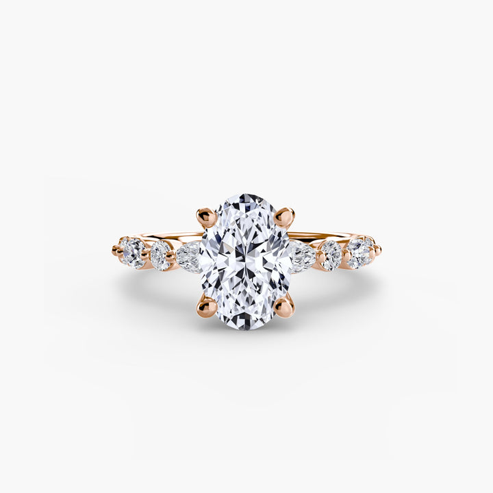 Solitaire With Eternity Pave 2 in setting by 18 KARATS