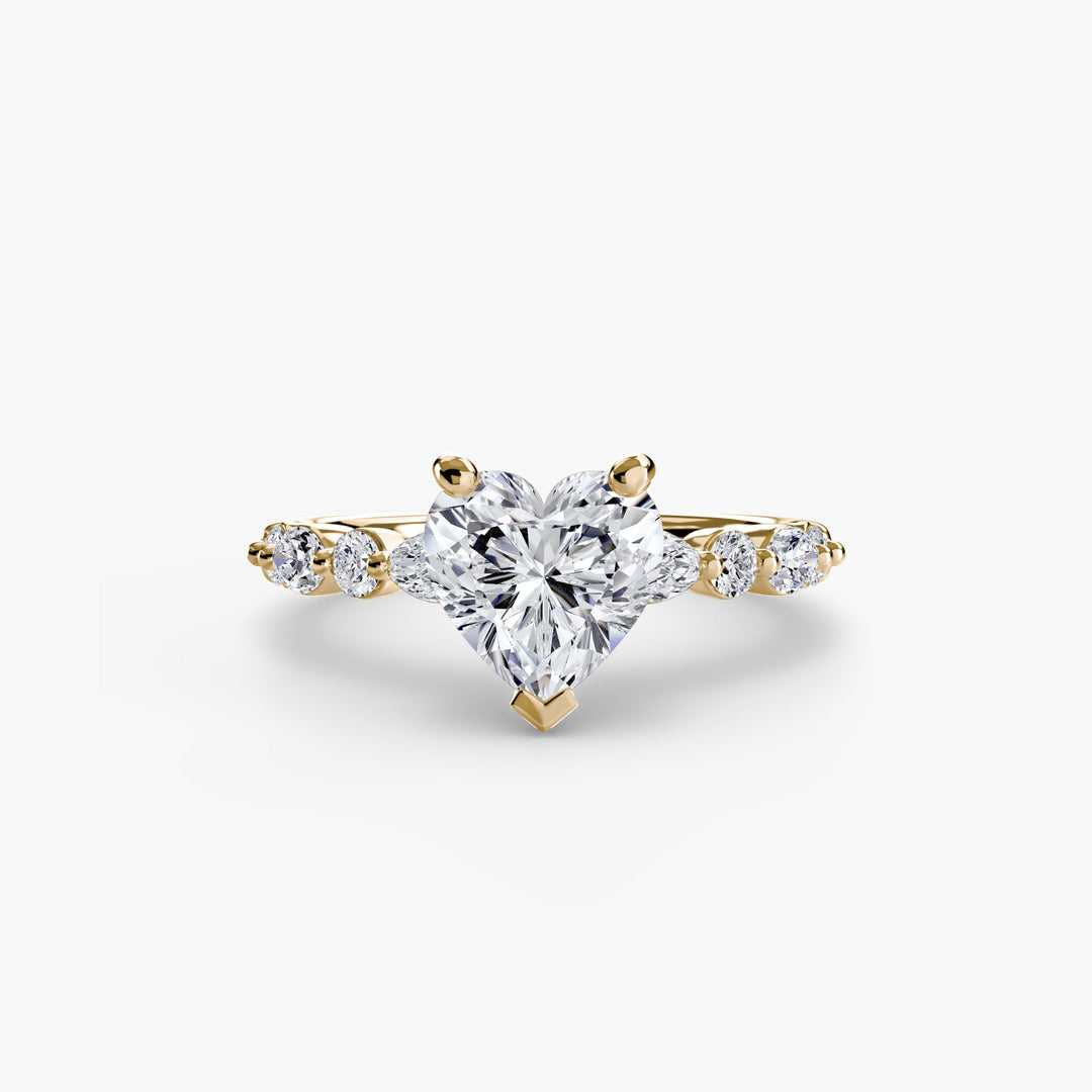 Solitaire With Eternity Pave 2 in setting by 18 KARATS