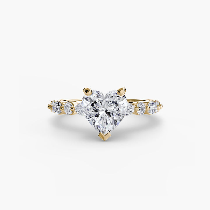 Solitaire With Eternity Pave 2 in setting by 18 KARATS