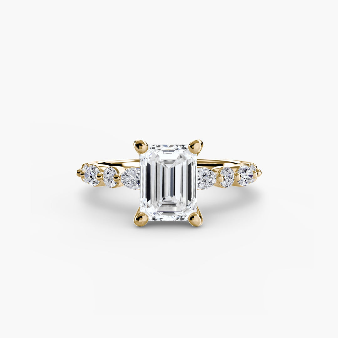 Solitaire With Eternity Pave 2 in setting by 18 KARATS