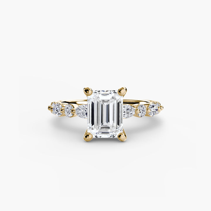 Solitaire With Eternity Pave 2 in setting by 18 KARATS