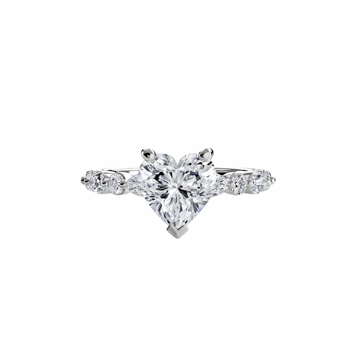 Solitaire With Eternity Pave 2 in setting by 18 KARATS