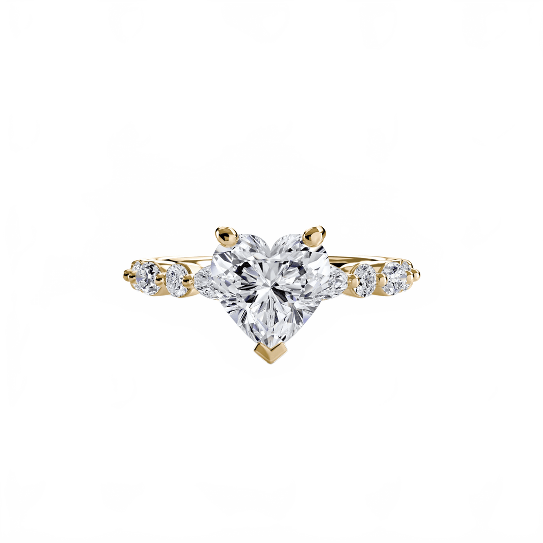 Solitaire With Eternity Pave 2 in setting by 18 KARATS
