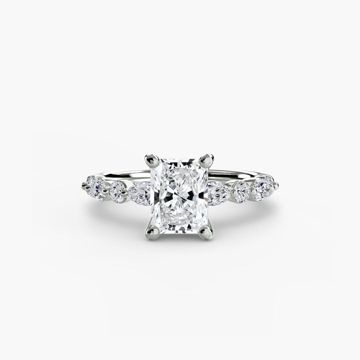 Solitaire With Eternity Pave 2 in setting by 18 KARATS