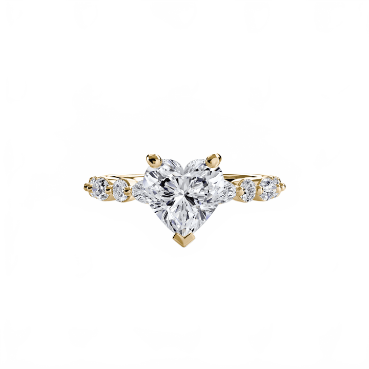 Solitaire With Eternity Pave 2 in setting by 18 KARATS