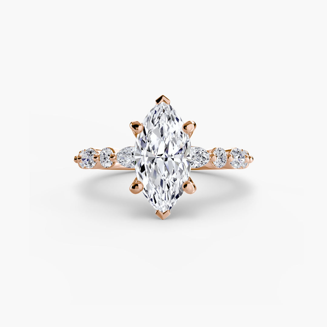 Solitaire With Eternity Pave 2 in setting by 18 KARATS