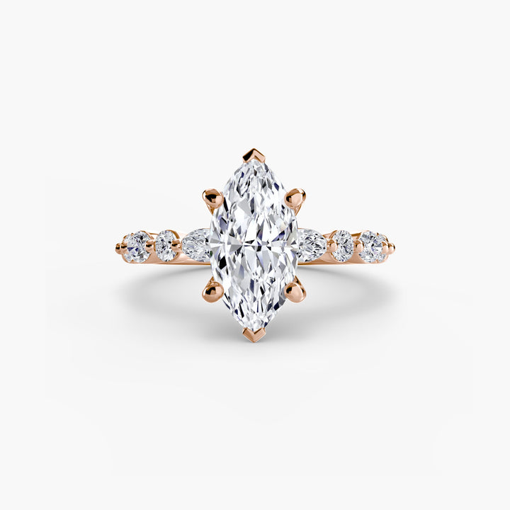 Solitaire With Eternity Pave 2 in setting by 18 KARATS