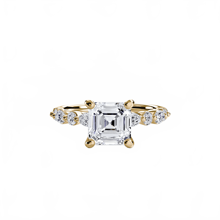 Solitaire With Eternity Pave 2 in setting by 18 KARATS