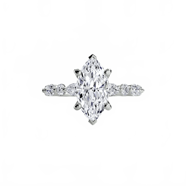 Solitaire With Eternity Pave 2 in setting by 18 KARATS