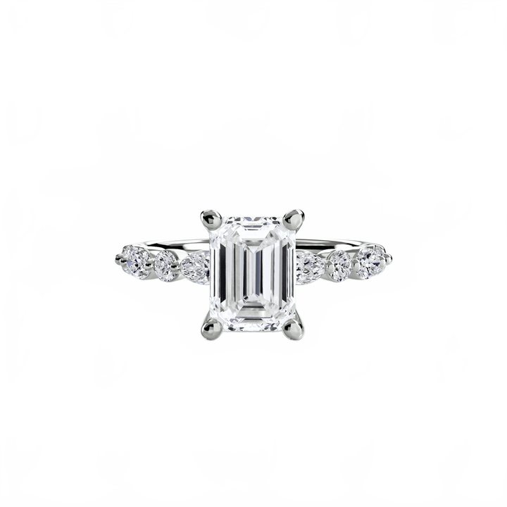 Solitaire With Eternity Pave 2 in setting by 18 KARATS