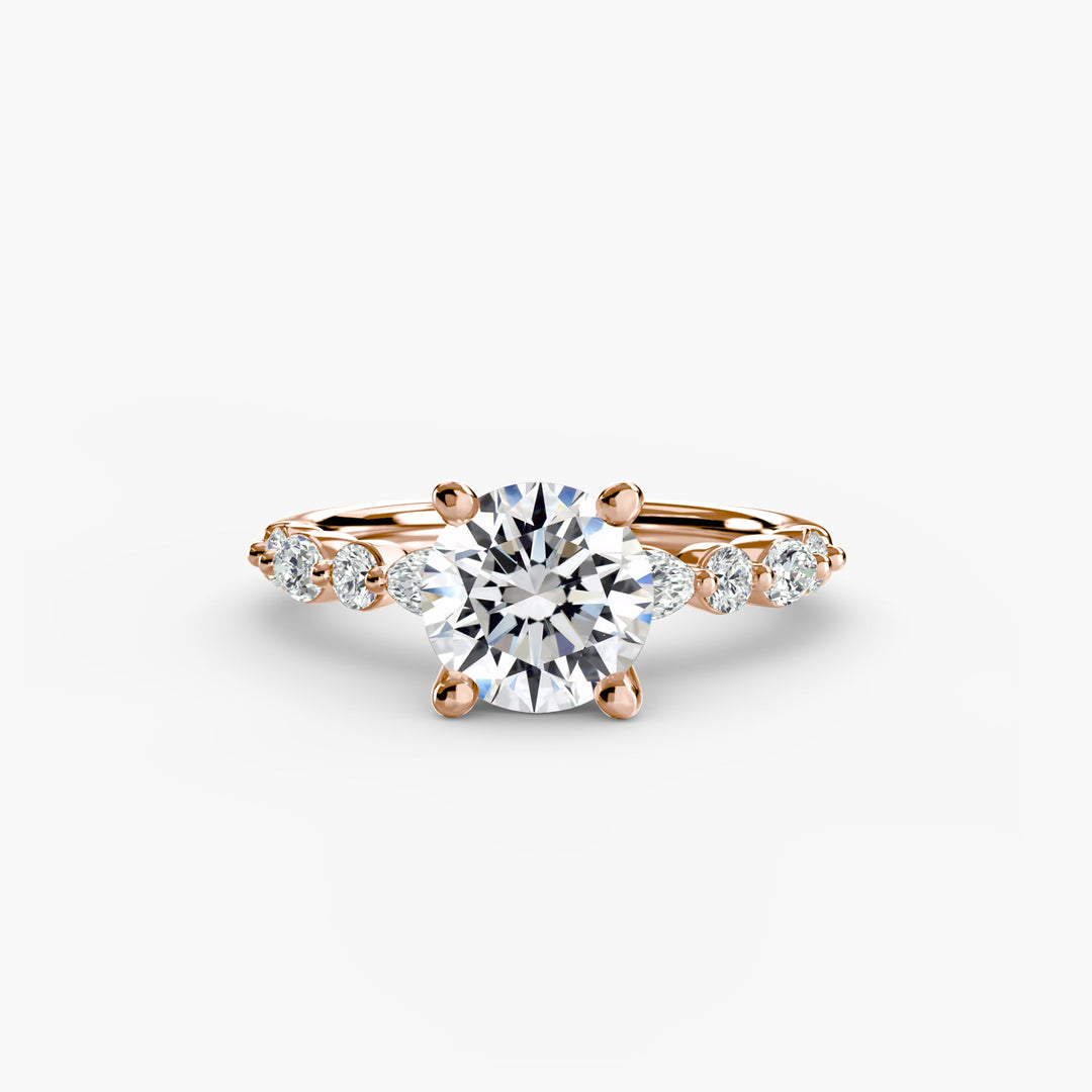 Solitaire With Eternity Pave 2 in setting by 18 KARATS