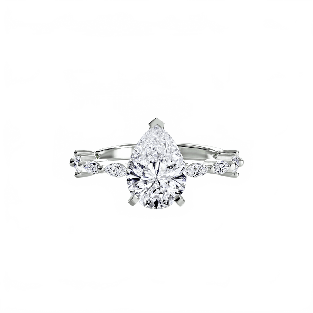 Solitaire With Eternity Pave in setting by 18 KARATS