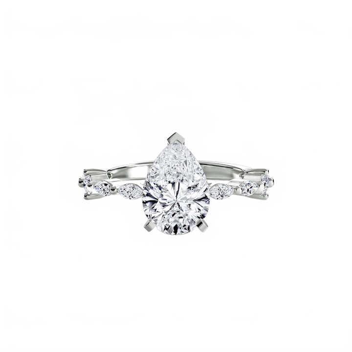 Solitaire With Eternity Pave in setting by 18 KARATS
