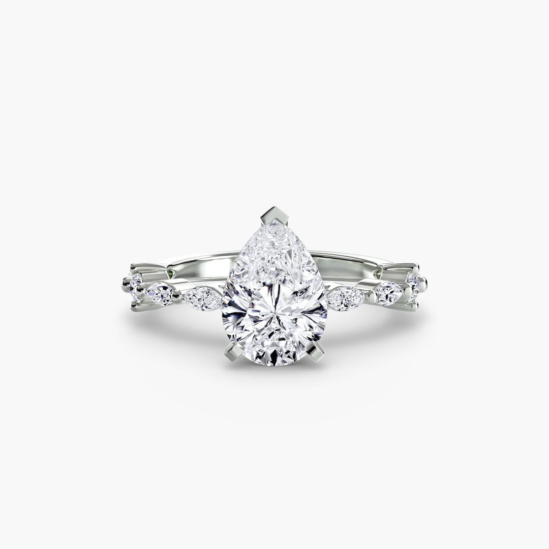 Solitaire With Eternity Pave in setting by 18 KARATS