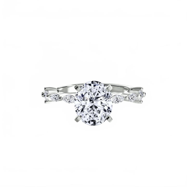 Solitaire With Eternity Pave in setting by 18 KARATS