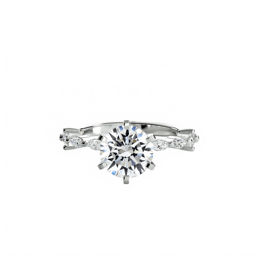 Solitaire With Eternity Pave in setting by 18 KARATS