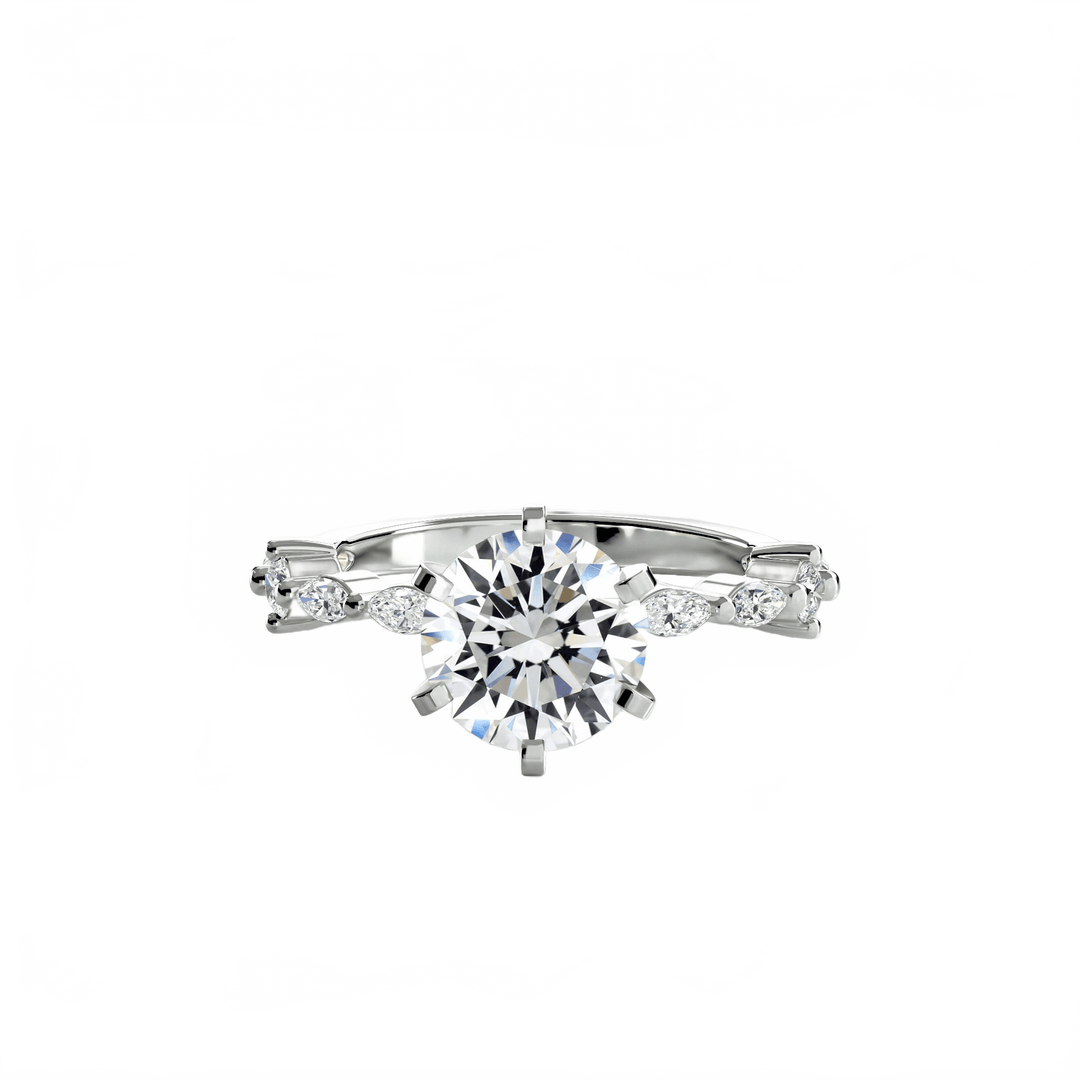 Solitaire With Eternity Pave in setting by 18 KARATS