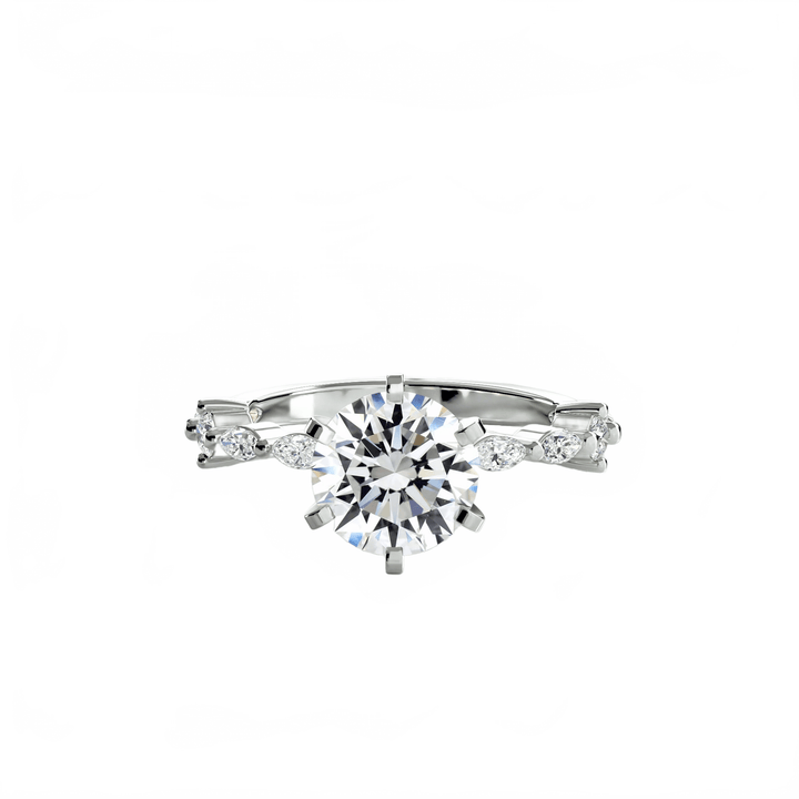 Solitaire With Eternity Pave in setting by 18 KARATS