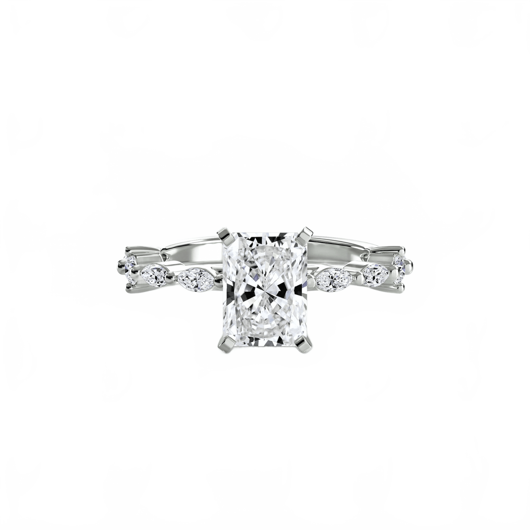 Solitaire With Eternity Pave in setting by 18 KARATS