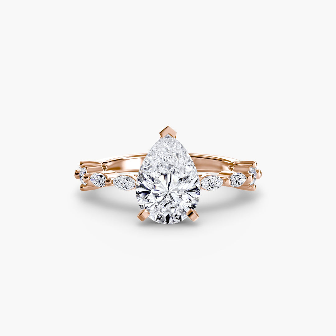 Solitaire With Eternity Pave in setting by 18 KARATS