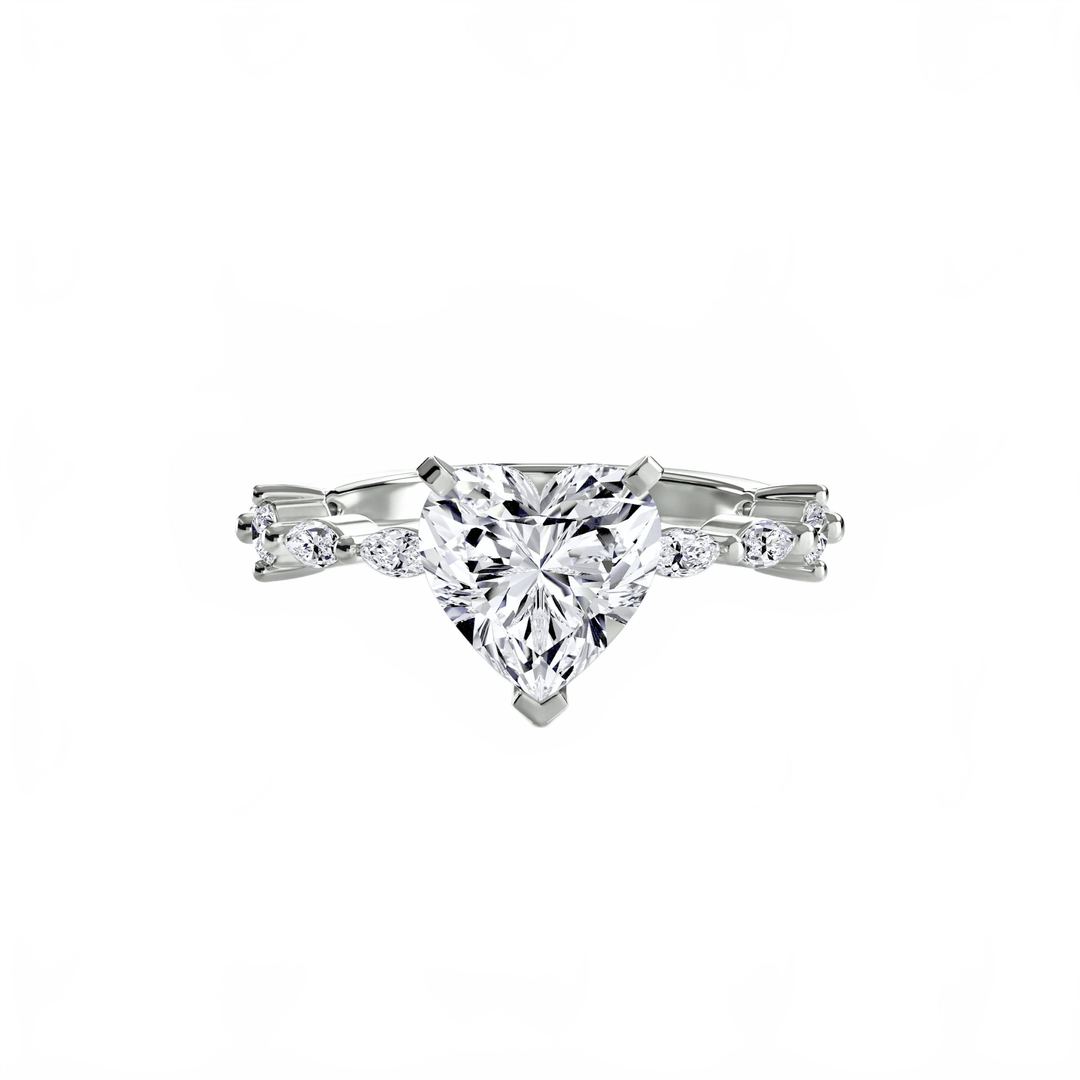 Solitaire With Eternity Pave in setting by 18 KARATS