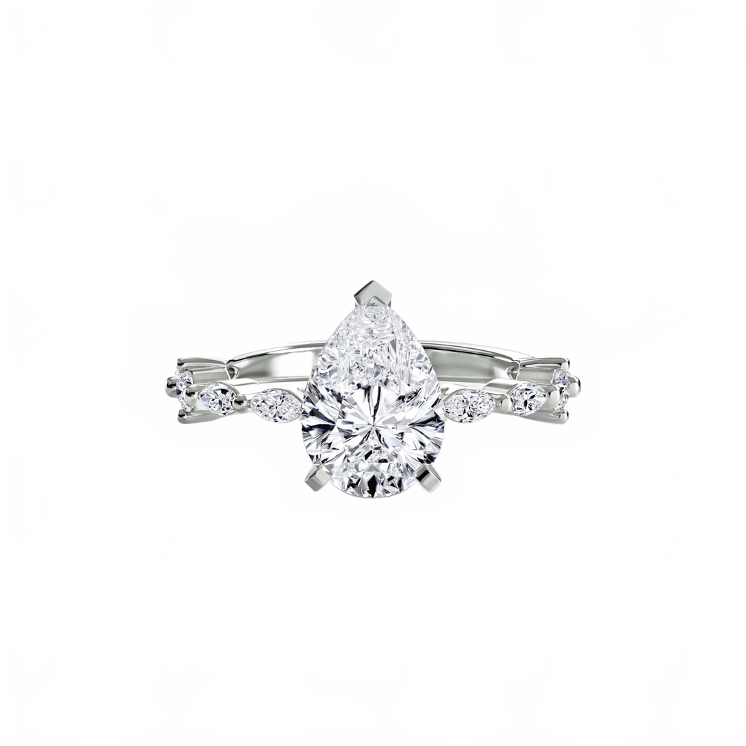 Solitaire With Eternity Pave in setting by 18 KARATS