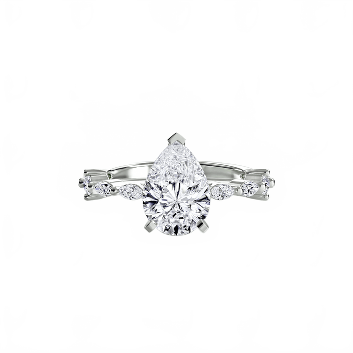 Solitaire With Eternity Pave in setting by 18 KARATS