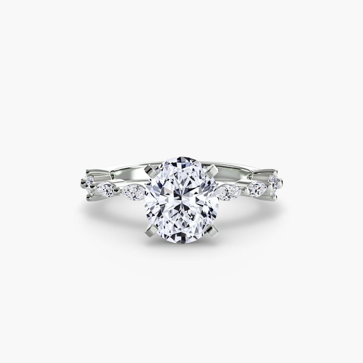 Solitaire With Eternity Pave in setting by 18 KARATS
