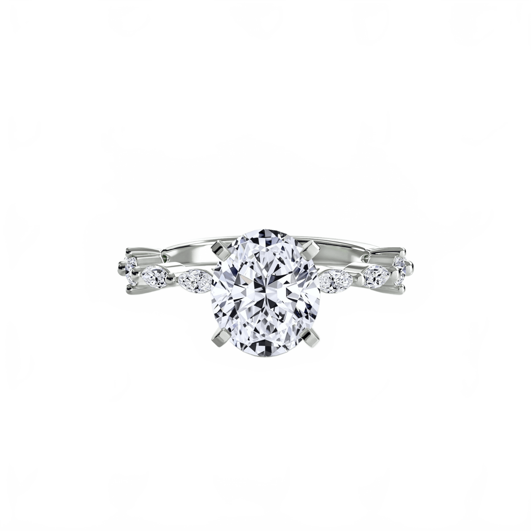 Solitaire With Eternity Pave in setting by 18 KARATS