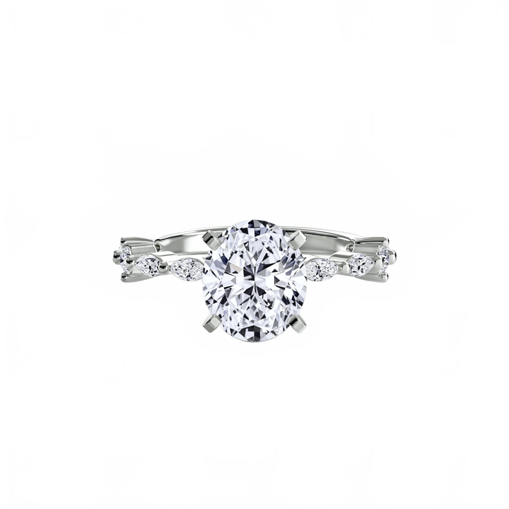 Solitaire With Eternity Pave in setting by 18 KARATS