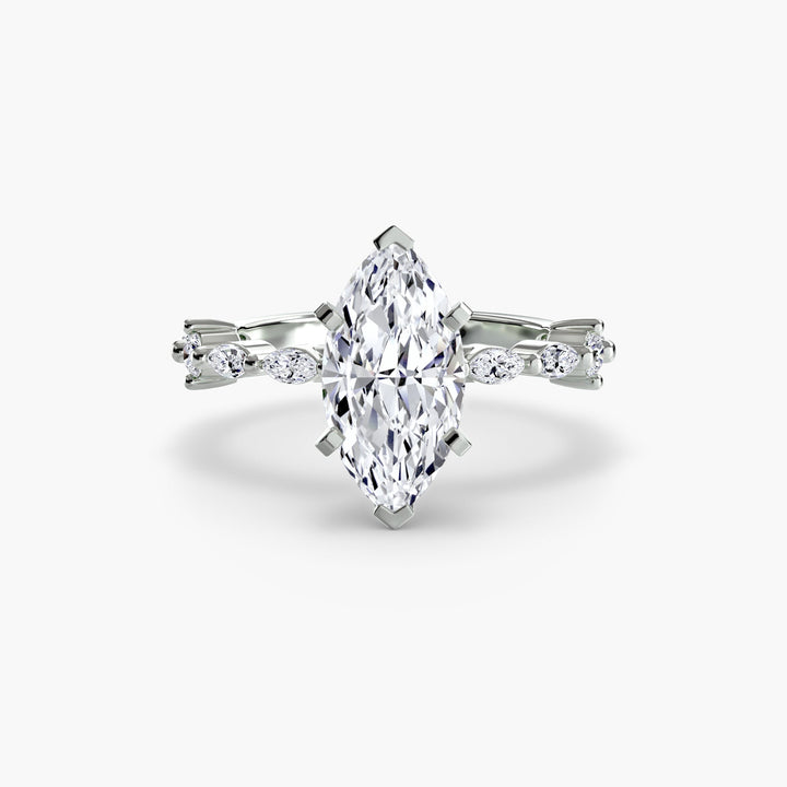 Solitaire With Eternity Pave in setting by 18 KARATS