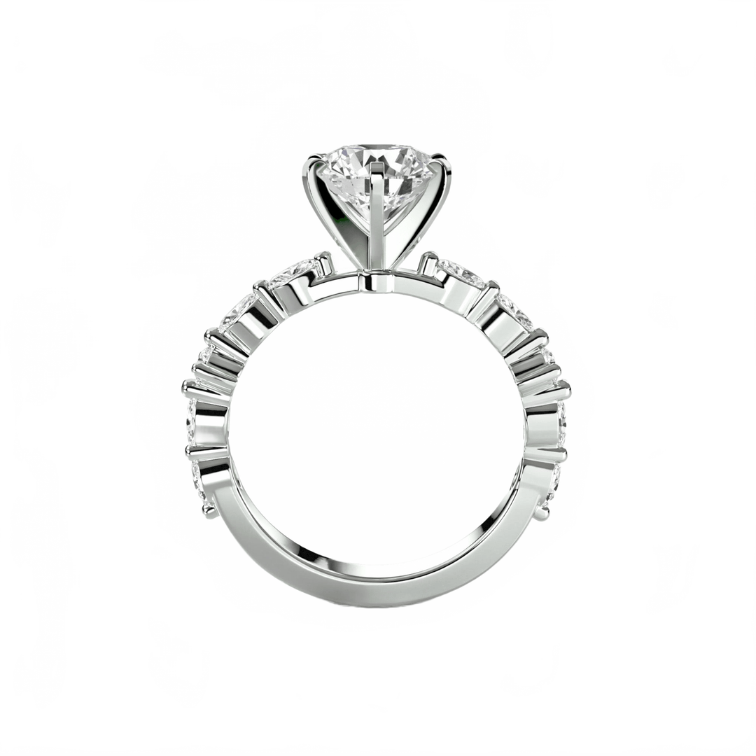 Solitaire With Eternity Pave in setting by 18 KARATS