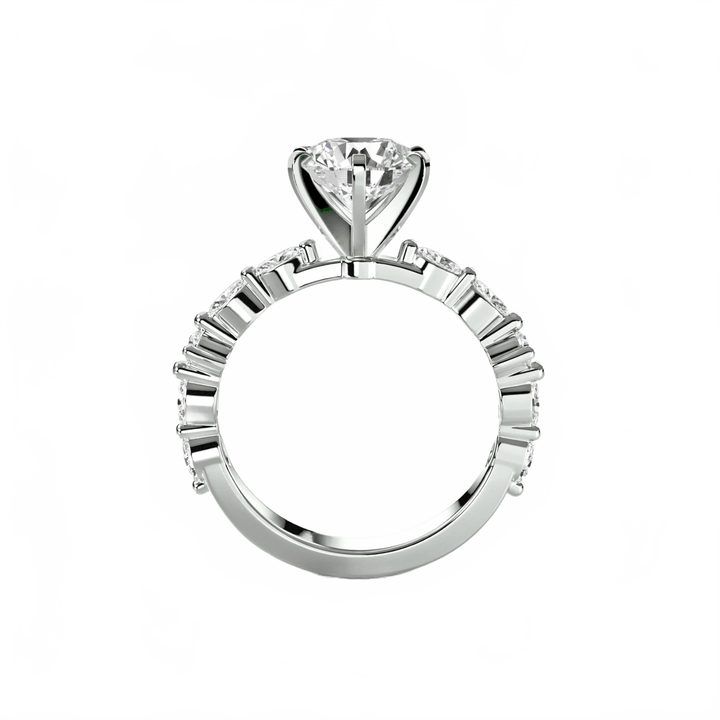 Solitaire With Eternity Pave in setting by 18 KARATS
