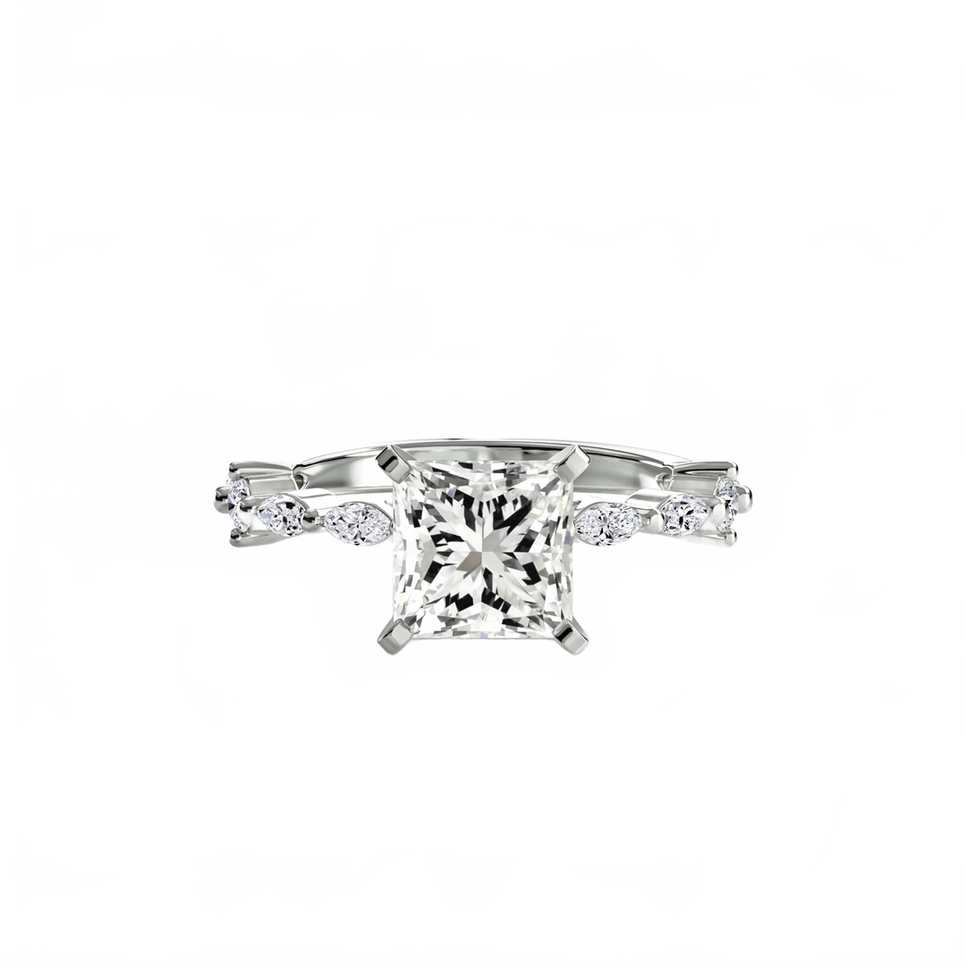 Solitaire With Eternity Pave in setting by 18 KARATS