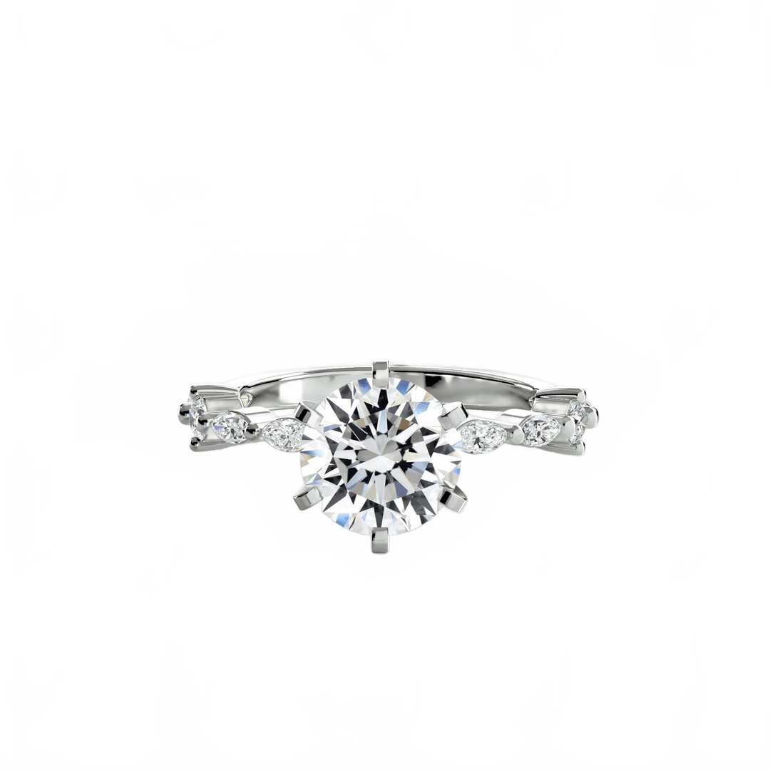 Solitaire With Eternity Pave in setting by 18 KARATS