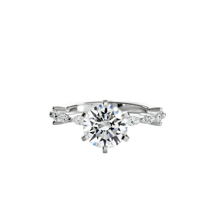 Solitaire With Eternity Pave in setting by 18 KARATS