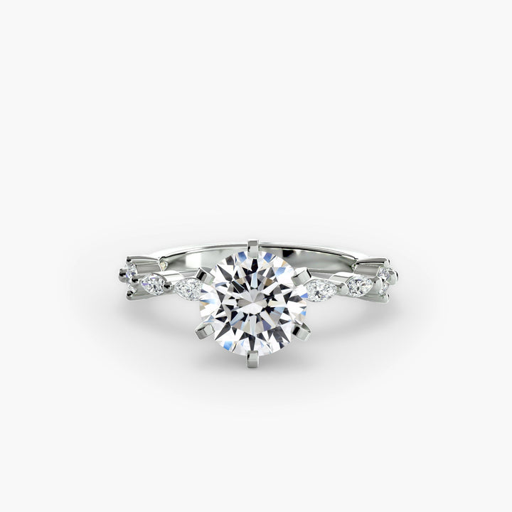 Solitaire With Eternity Pave in setting by 18 KARATS