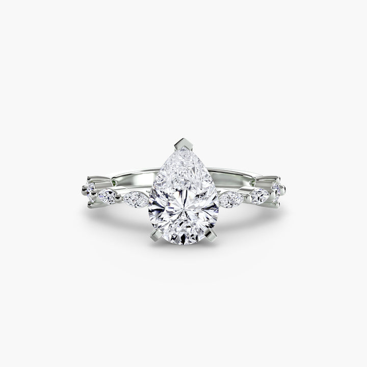 Solitaire With Eternity Pave in setting by 18 KARATS
