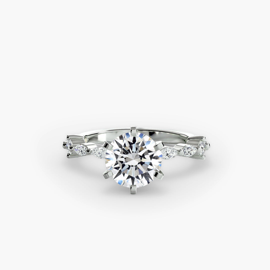 Solitaire With Eternity Pave in setting by 18 KARATS