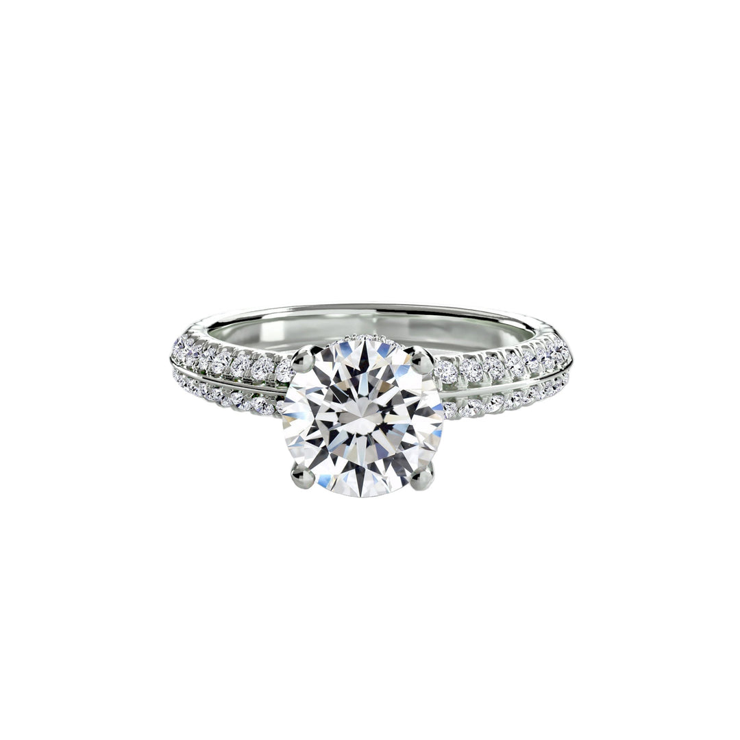 Solitaire With Pave in setting by 18 KARATS